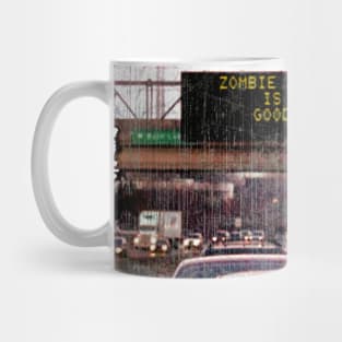 Zombie Apocalypse Traffic Sign Mug